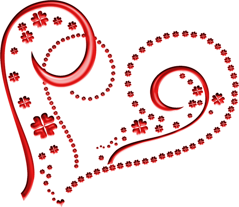 Clipart Heart - Circle (468x406)