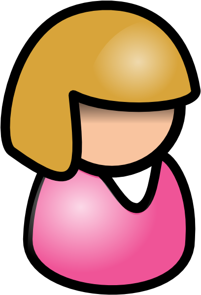 Blonde Stick Figure Clip Art - Clip Art (504x601)