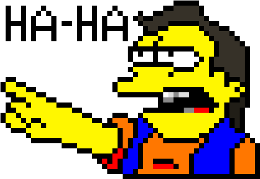 Nelson Muntz - Nelson Muntz Pixel Art (610x440)