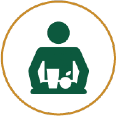 Icon Of A Person With A Meal In Hand - Tips To Take Care Of Your Heart (570x470)