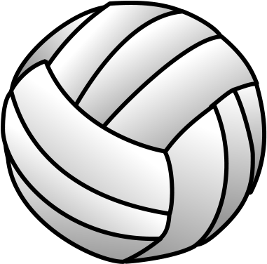 Girls' - Volleyball Ball Cartoon (401x385)