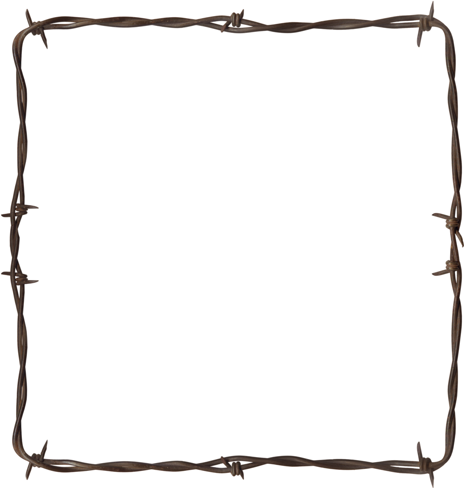 Collection Of Free Wire Fencing Cliparts - Western Barbed Border Clear Background (944x979)