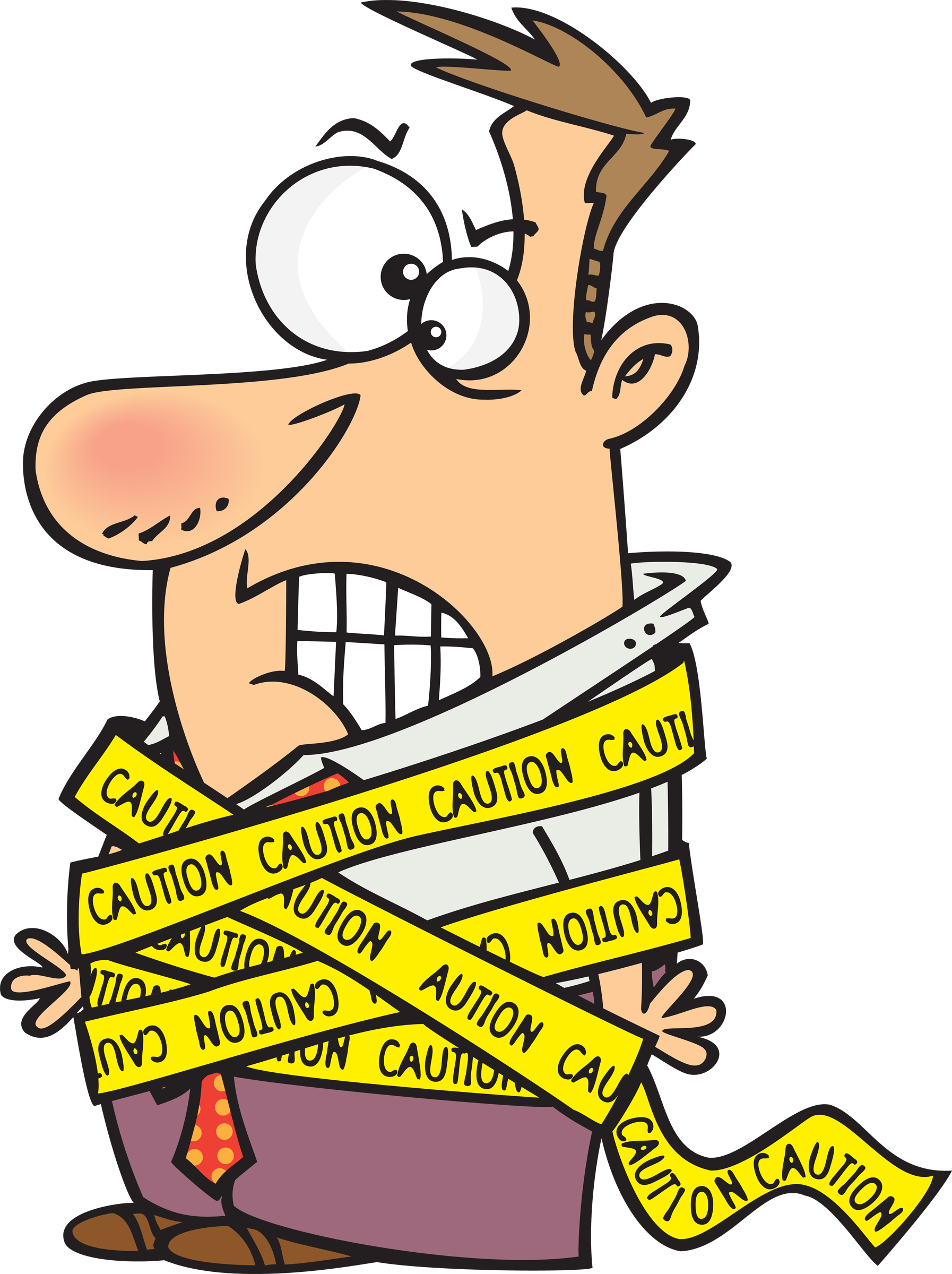 I Like To Blog Everyday, But It Doesn't Happen - Tied Up Person Cartoon (1794x2400)