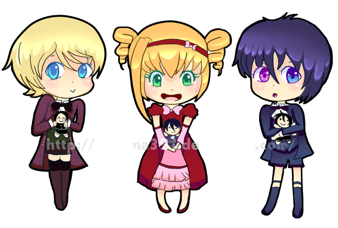 Black Butler Chibi By Adriana321 - Lizzy Black Butler Chibi (682x460)