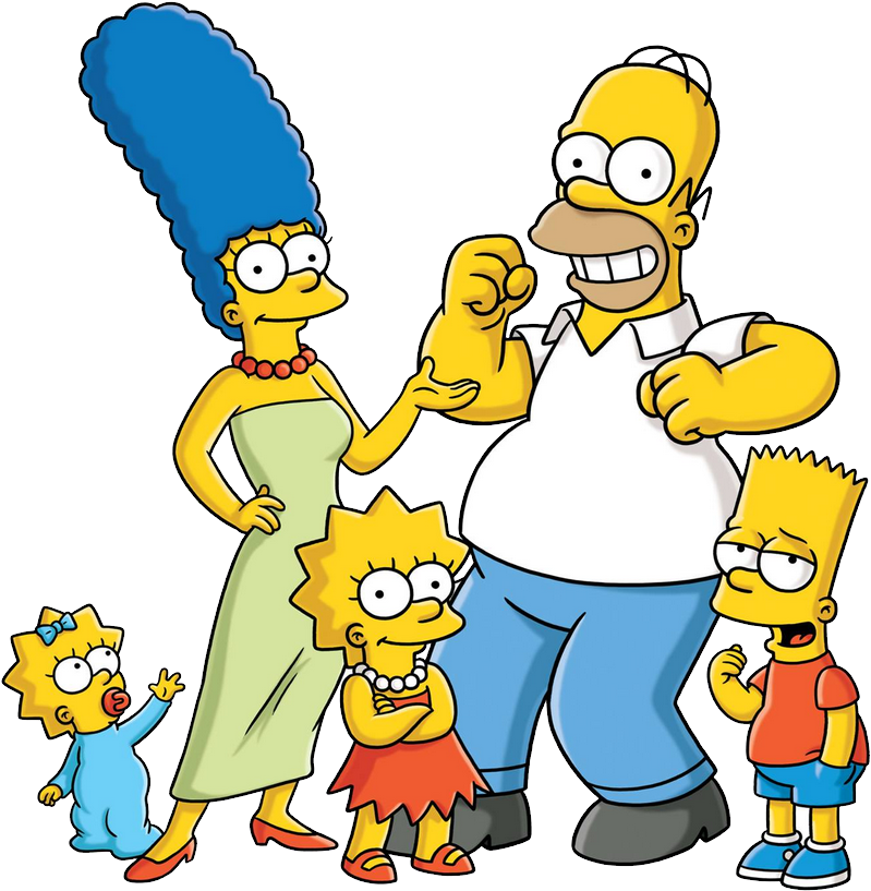 Simpsons Png - Color Of The Simpsons (864x816)