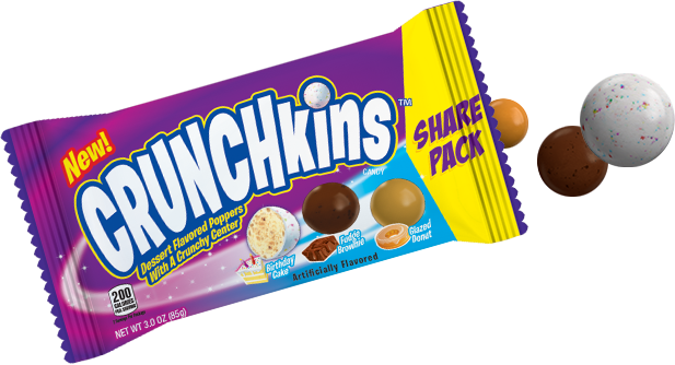 Crunchkins Are Candy Poppers That Come In Three Flavors, - Crunchkins Candy, Dessert Flavored Poppers, Share Pack (617x334)
