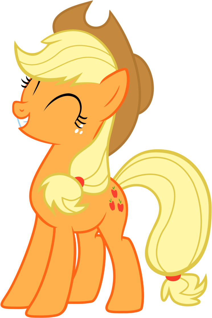 Smiling Applejack By Drakefire3k On Deviantart Rh Drakefire3k - My Little Pony: Friendship Is Magic (900x1273)