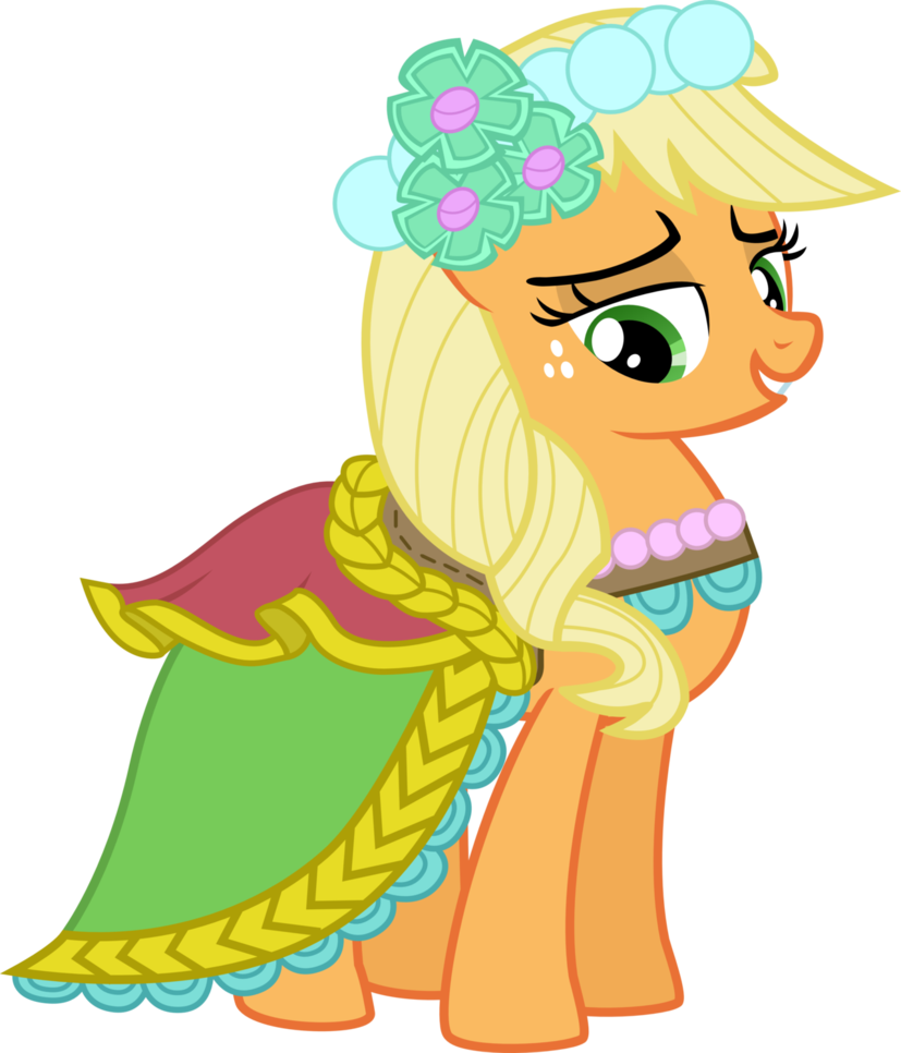 Applejack - My Little Pony Applejack Dress (827x966)