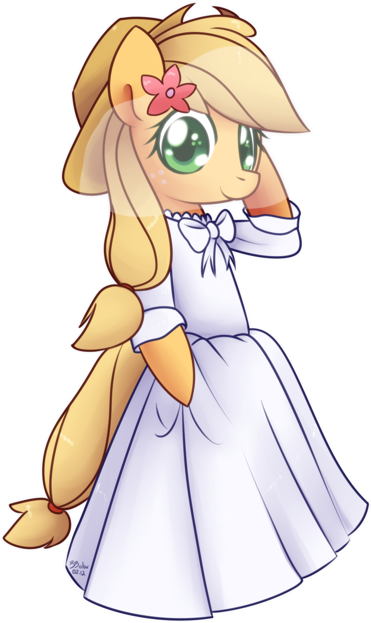 Wedding Dress Applejack By Bukoya Star On Deviantart - My Little Pony Applejack Wedding Dress (766x1248)