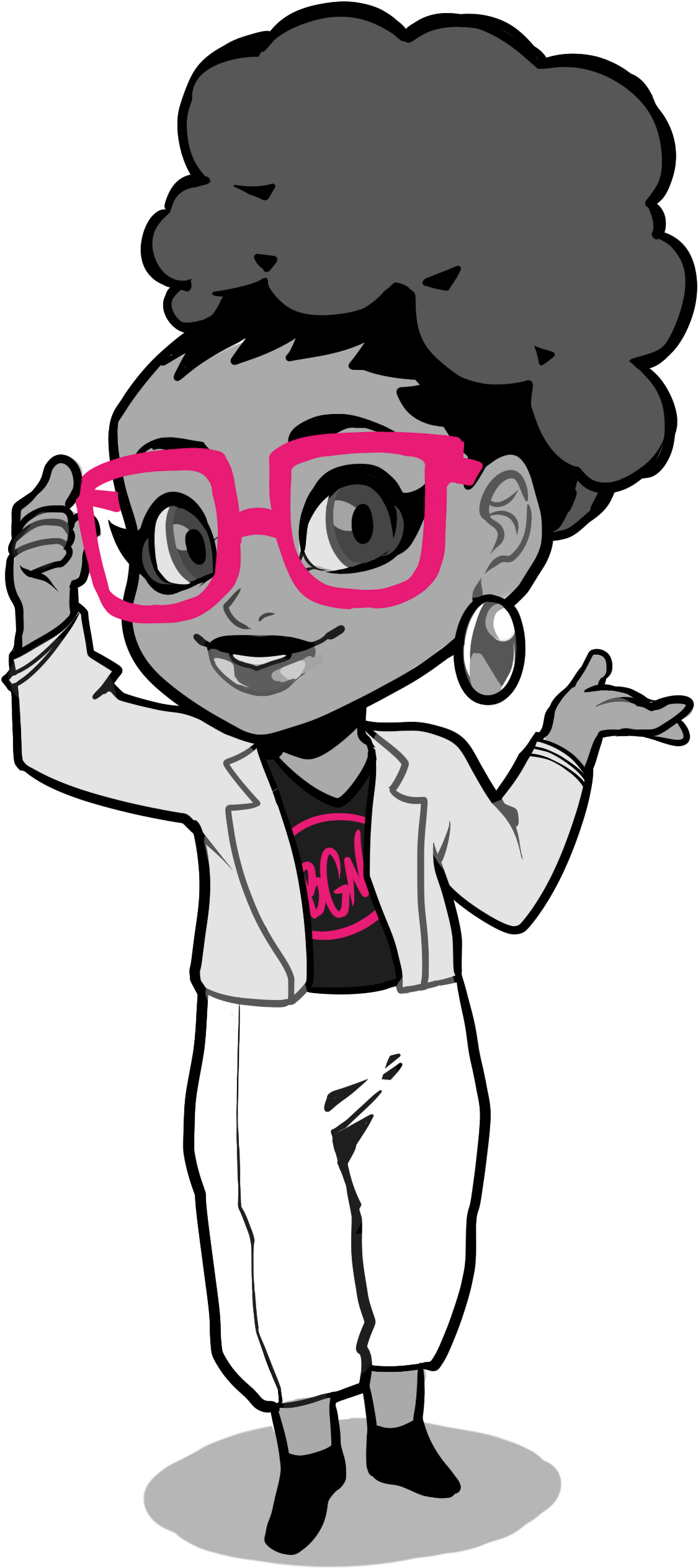 1 - Animated Black Girl Nerd (1445x2838)