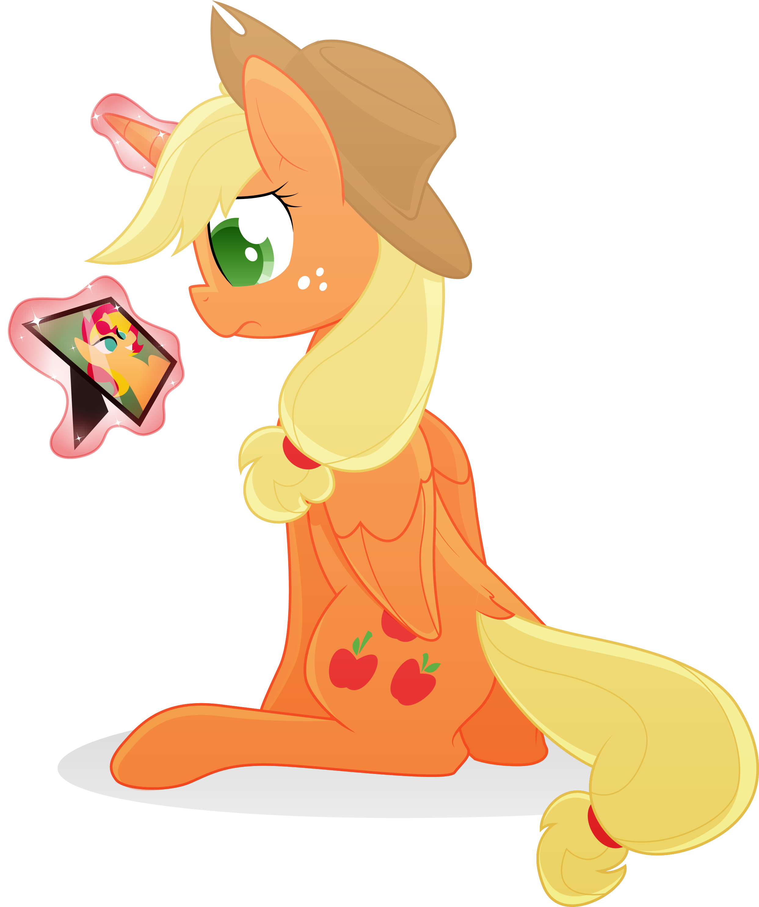 Sunset Shimmer Applejack Mammal Cartoon Vertebrate - My Little Pony Princess Applejack (2735x2972)