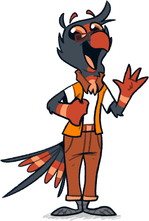 Nerd Bird By Piemationsart - Nerd (607x776)