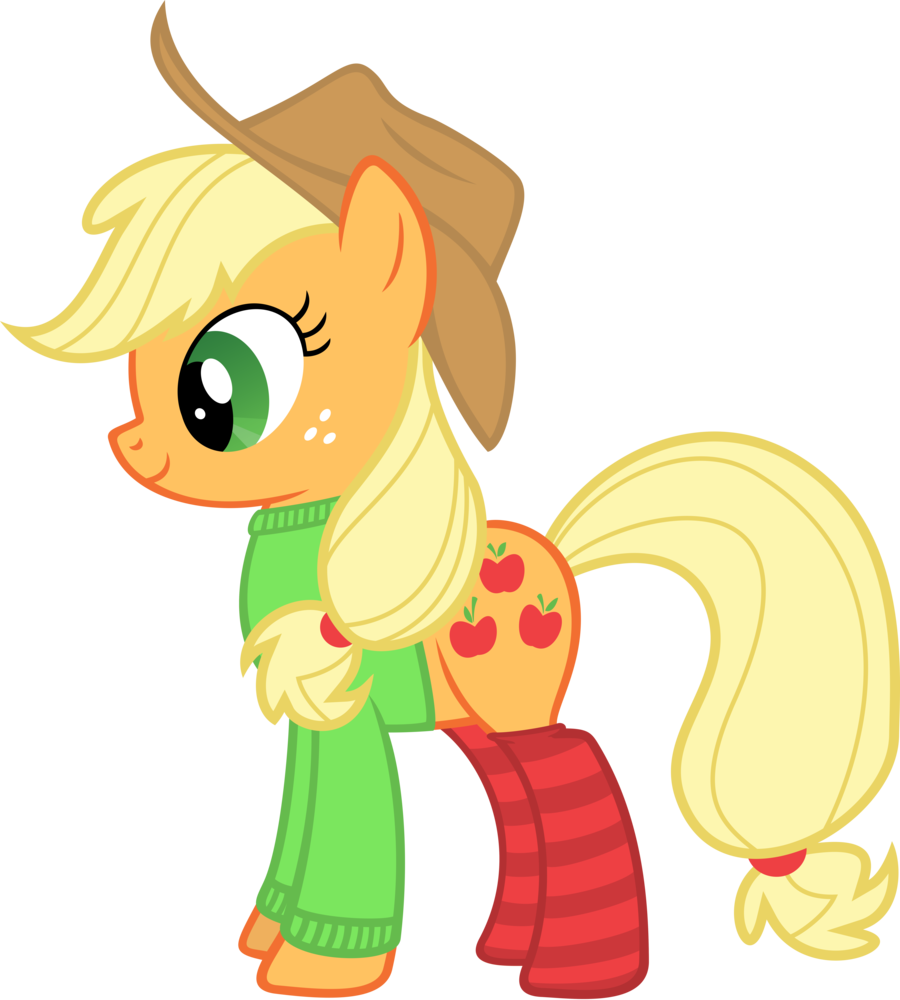 Top Images For Outfits Applejack Vector On Picsunday - Little Pony Friendship Is Magic (900x1000)
