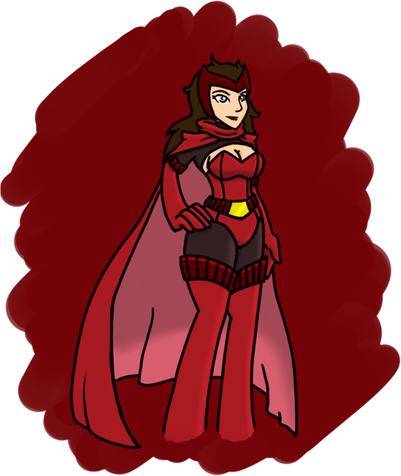 Scarlet Witch By Painfulelegy - Cartoon (827x965)