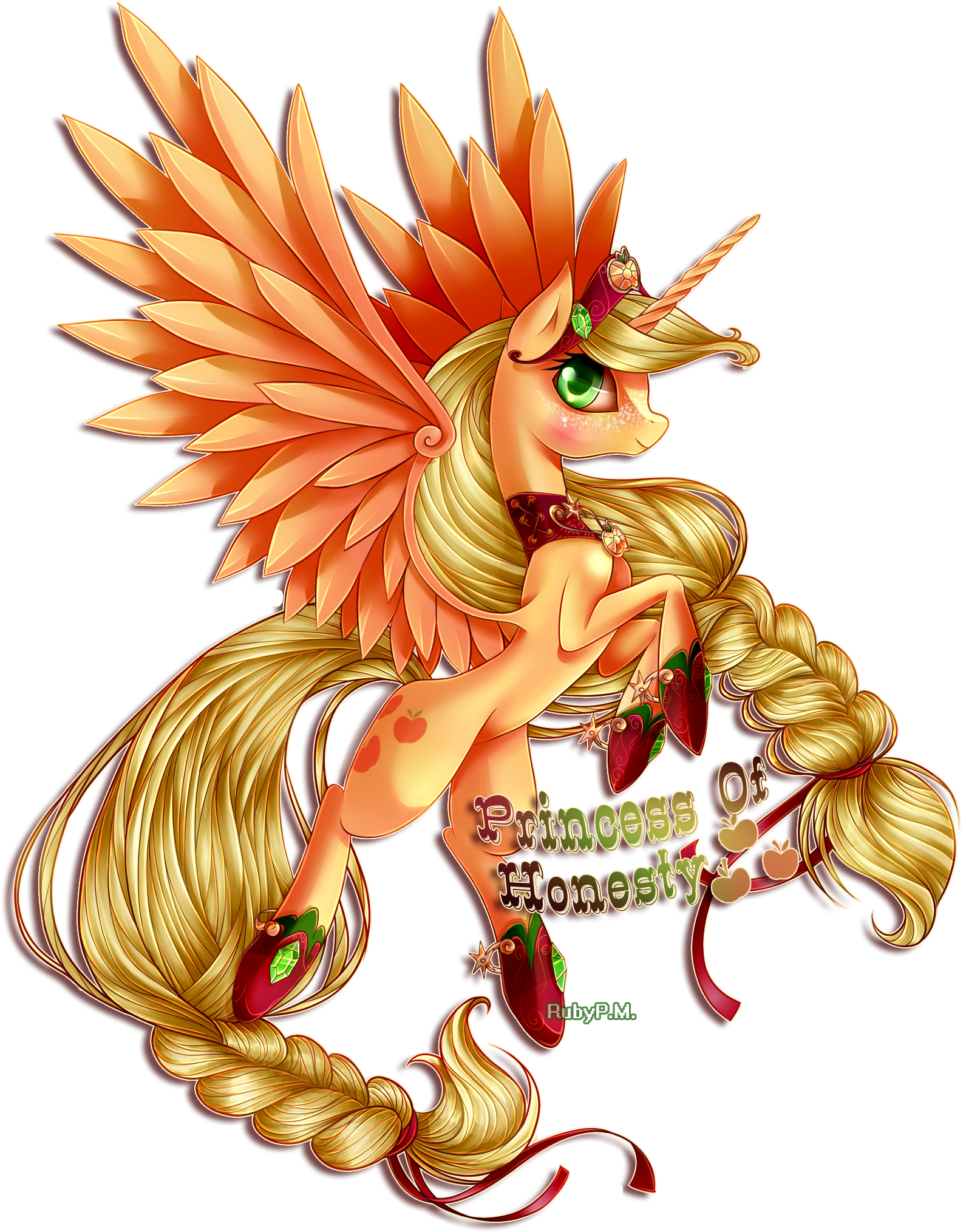 Princess Applejack Princess Of Apples - My Little Pony Princess (1700x2200)