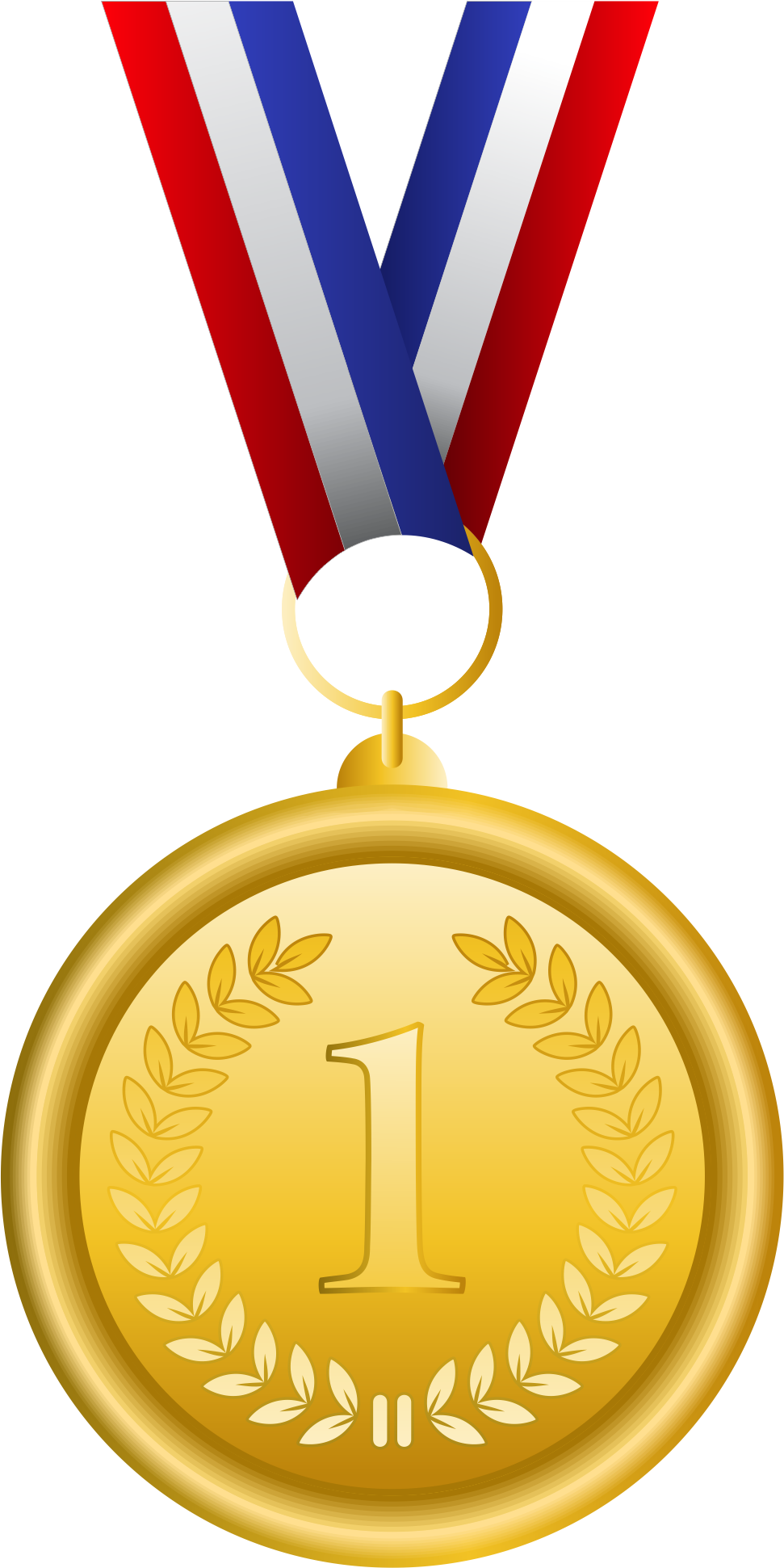 Gold Medal Olympic Medal Bronze Medal Clip Art - Medals Png Clip Art (971x1941)