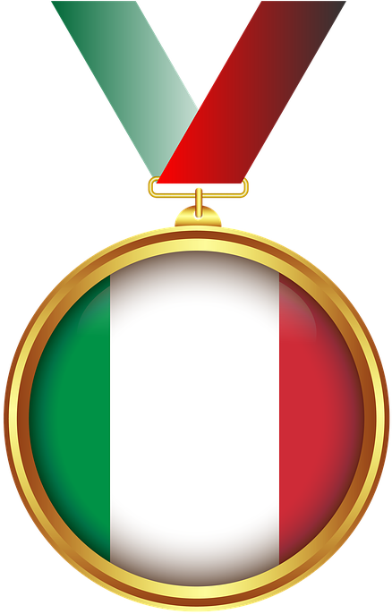 Medal, Gold, Tape, Transparent Background, Decoration - Medaglia Png (515x720)