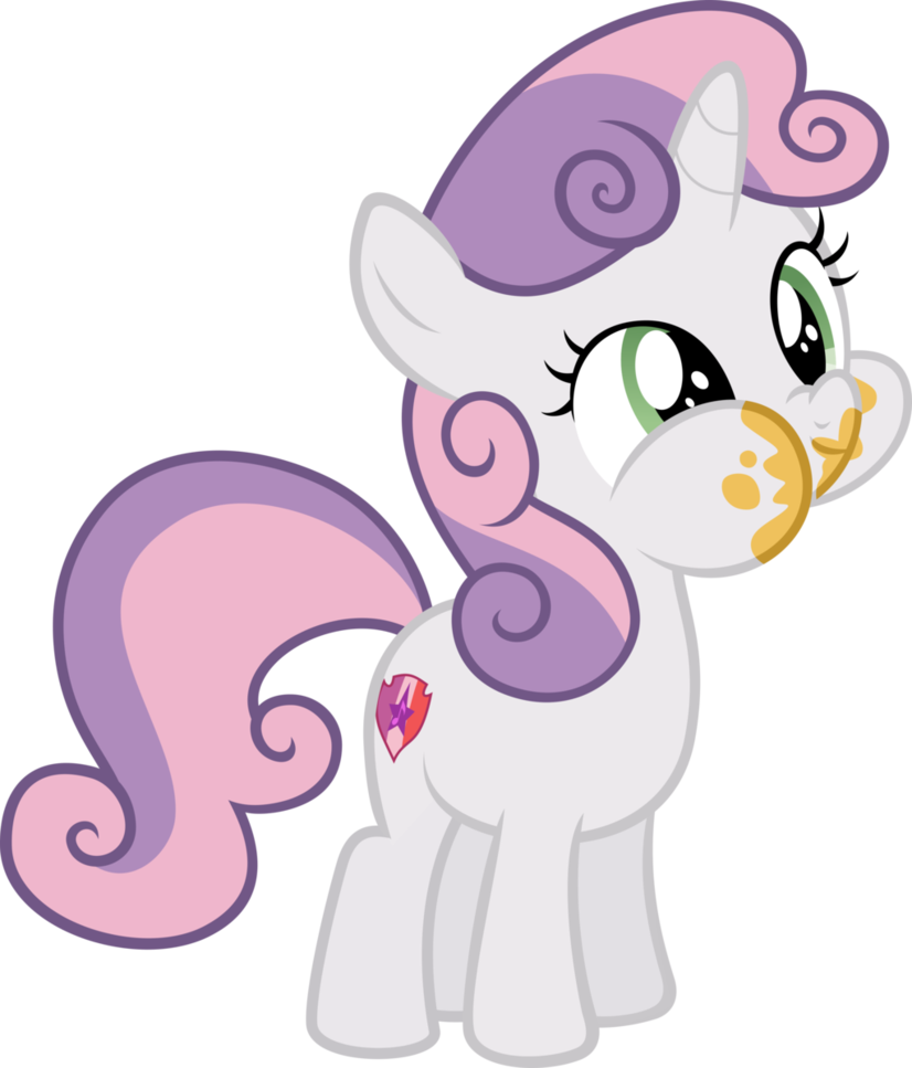 Sweetie Belle Loves Cake By Comeha - Sweetie Belle Vector (826x967)