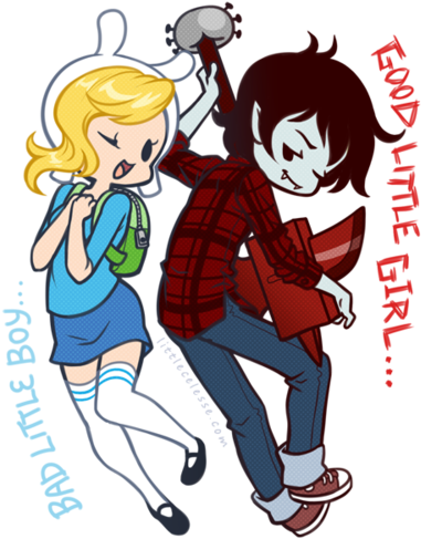 Adventure Time With Fionna And Cake Wallpaper Containing - Bad Little Boy (400x500)