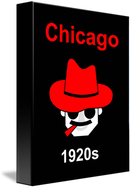 24x20 Giclee Print:giclee Print Chicago 1920s (453x650)
