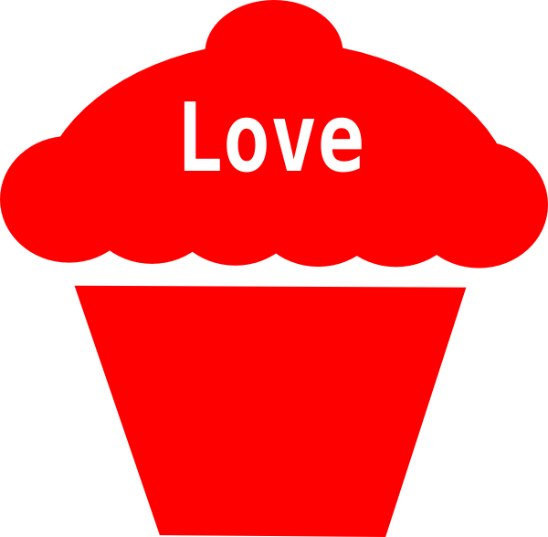 Cupcake Love Cuppie Clip Art - Icon Food Pink Png (600x588)