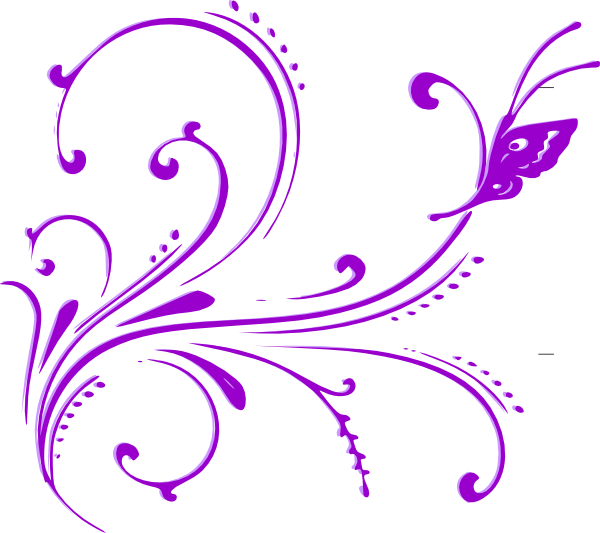 Purple Butterfly Vector Png (600x533)
