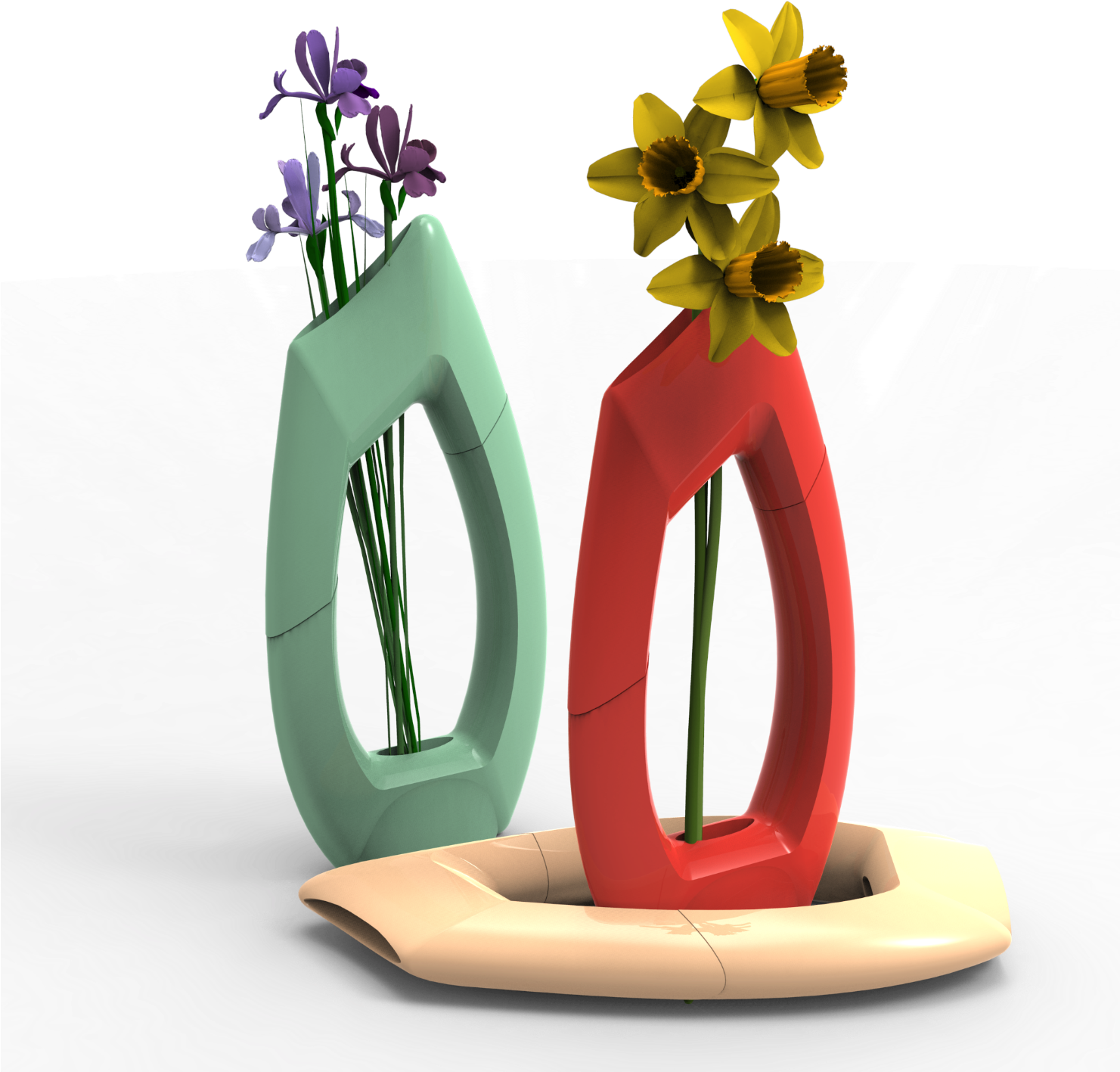 Entrancing - 3d Printed Flower Vase (1480x1447)