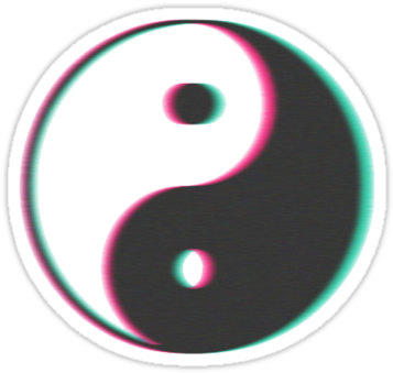 Yinyang Transparent Tumblr Style By Sailorlolita - Transparent Yin Yang (375x360)