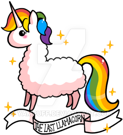 The Last Llamacorn By Yampuff - Cute Llamacorn (400x439)