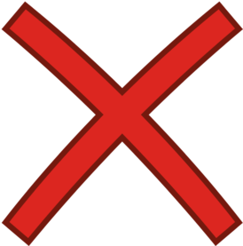 Size Of This Preview - Checkmark And X Mark (640x289)