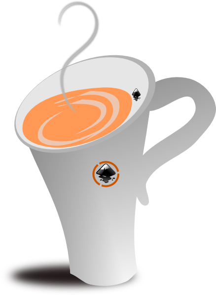 Coffee - Tall Coffee Cup Clipart (438x598)