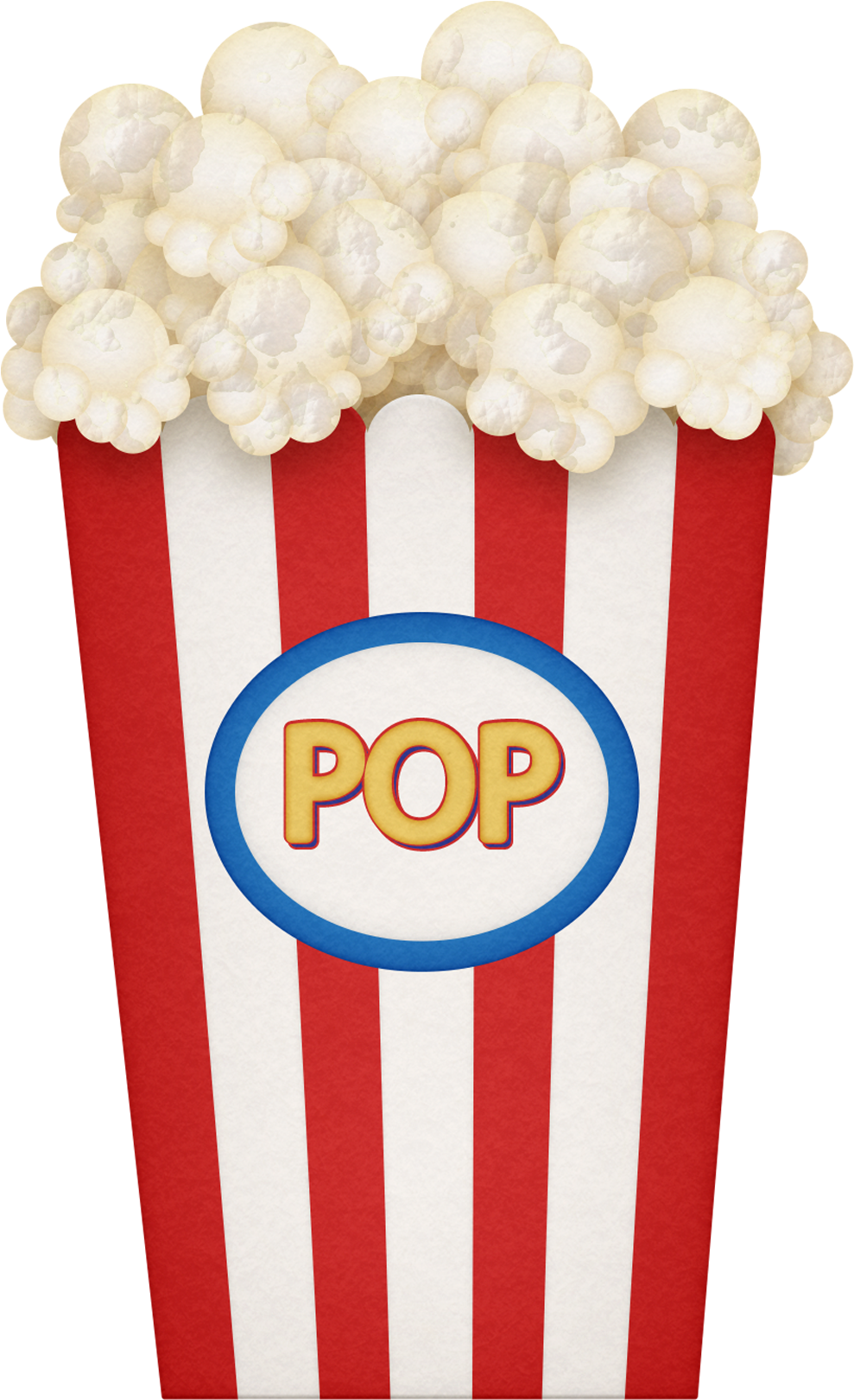 Popcorn Funnel Cake Cupcake Food Clip Art - Popcorn Funnel Cake Cupcake Food Clip Art (1000x1631)