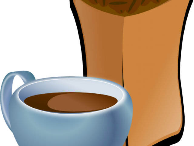Cocoa Bean Clipart Coffee Sack - Coffee Beans Clip Art (640x480)