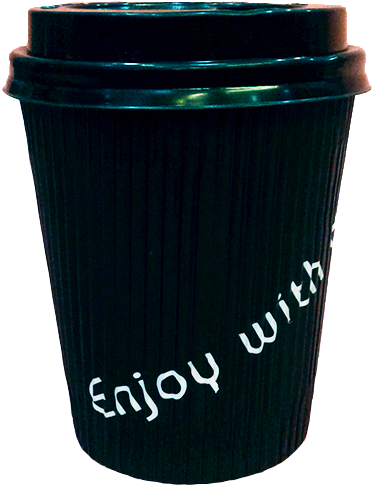 Black Coffee Cups - Paper (600x600)