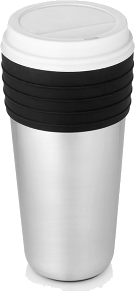 Vacuum Insulated Coffee Cup Insulator - Coffee Cup (271x584)
