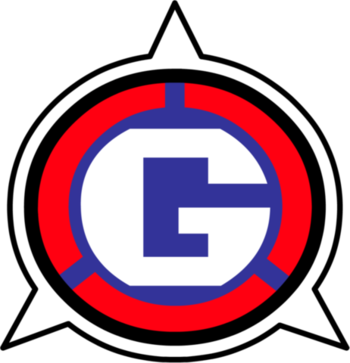 Characters / Sonic The Hedgehog - Sonic The Hedgehog Gun Logo (350x363)
