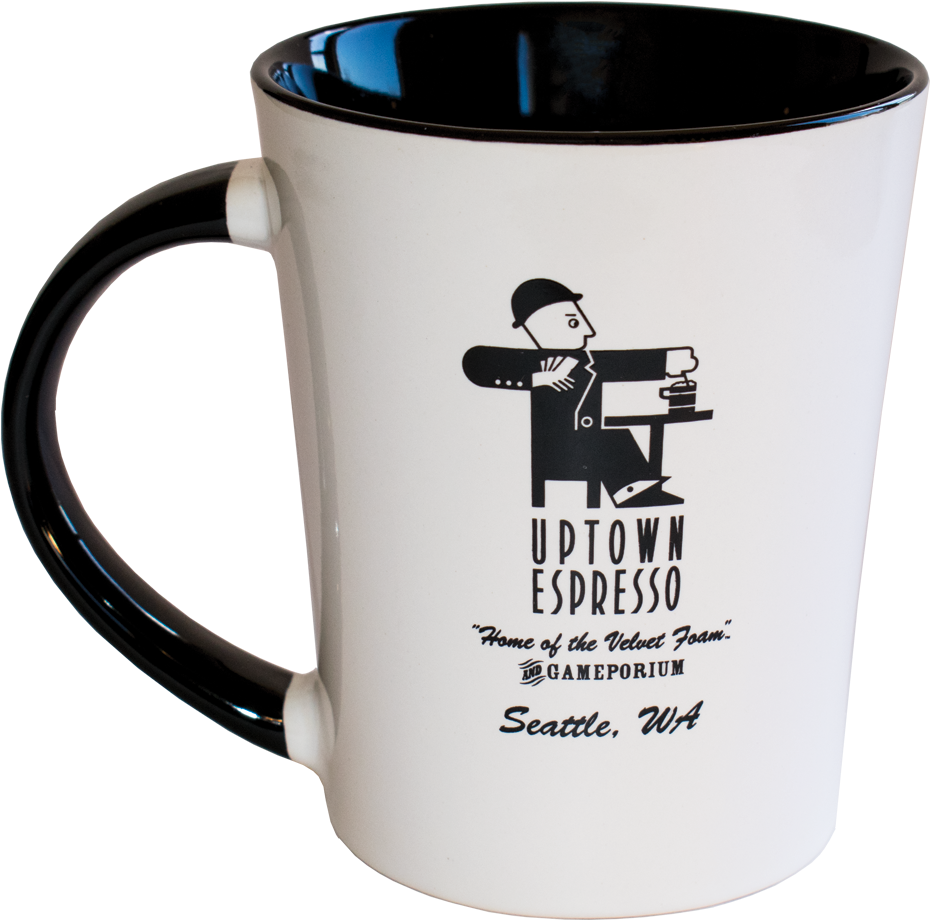 12 Ounce Ceramic Coffee Mug - Uptown Espresso (1001x1001)