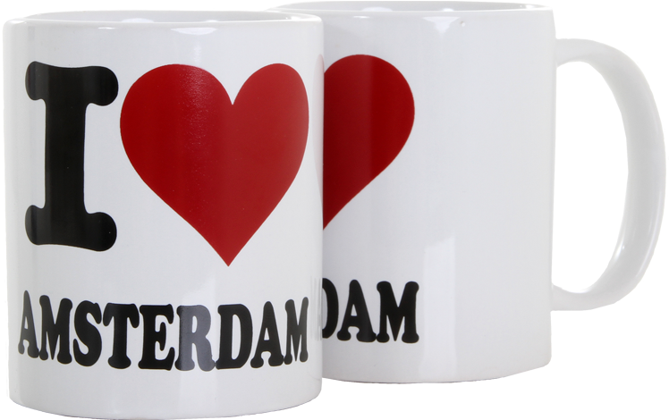Mug White I Love Amsterdam - Coffee Cup (800x800)