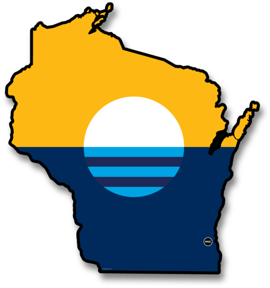 Milwaukee Flag - Flag Of Milwaukee (600x600)