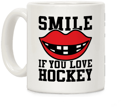 Smile If You Love Hockey Coffee Mug - Feminist Mugs (484x484)
