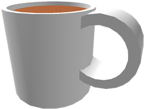 Coffee Cup W/ Coffee - Coffee Cup (420x420)