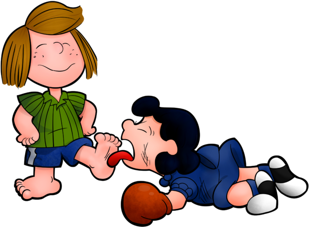 Peppermint Patty Vs Lucy By Waffengrunt - Cartoon (640x477)