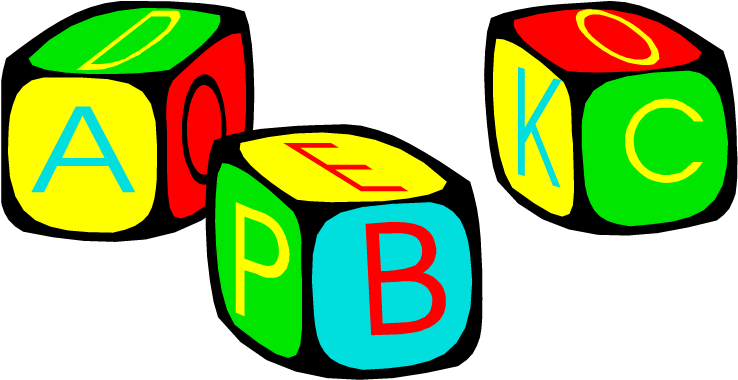 The Teacher Rolls One Alphabet Cube - Imagenes De Abc Gif (750x400)