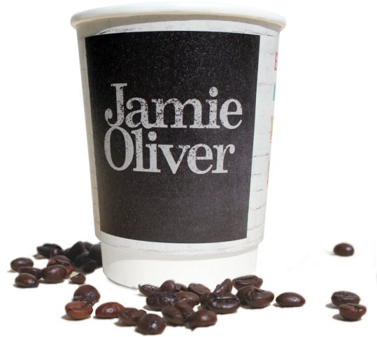 Printed Cups For Takeaway Coffee Business Small Quantities - Jamie Oliver Ceramic Baking Beans (600g) (579x509)