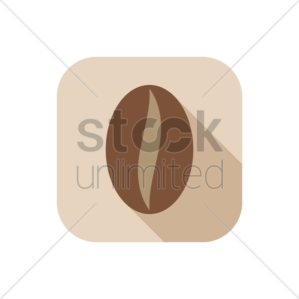 Coffee Bean V矢量图形 - Illustration (600x600)