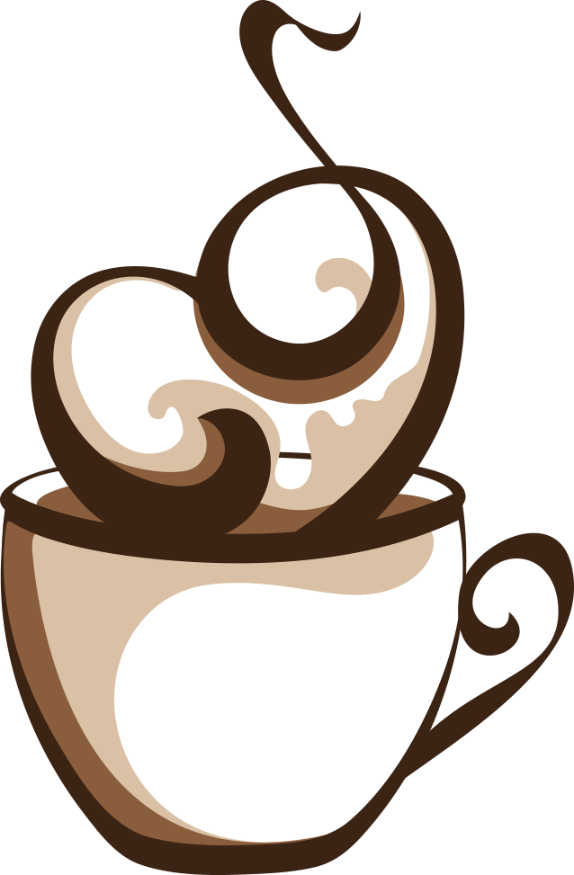 Coffee Cup Cafe Coffee Cup - Hot Coffee Cup Vector (638x973)