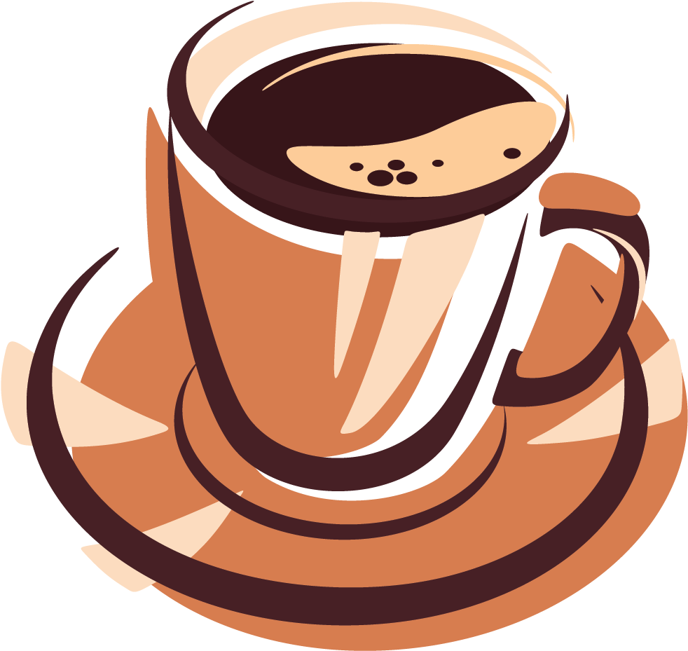 Coffee Cafe Drawing Cartoon - Coffee (1411x1701)