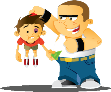 Bullying In School Is Usually A Hidden Problem - Tipos De Bullying Animados (420x339)