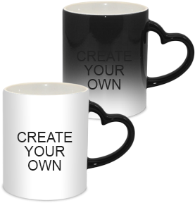 Coffee Mugs Buy Online In India Printland - Magic Mug Heart Handle (284x426)