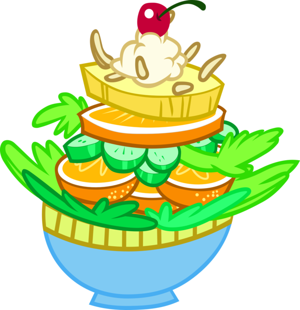 I'm Not Sure I Can Even Make That [salad Bowl] - Marzipan Mascarpone Meringue Madness Mlp (600x621)